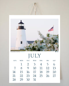2024 Coastal New England Calendar with String