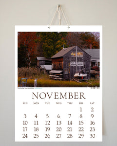 2024 Coastal New England Calendar with String