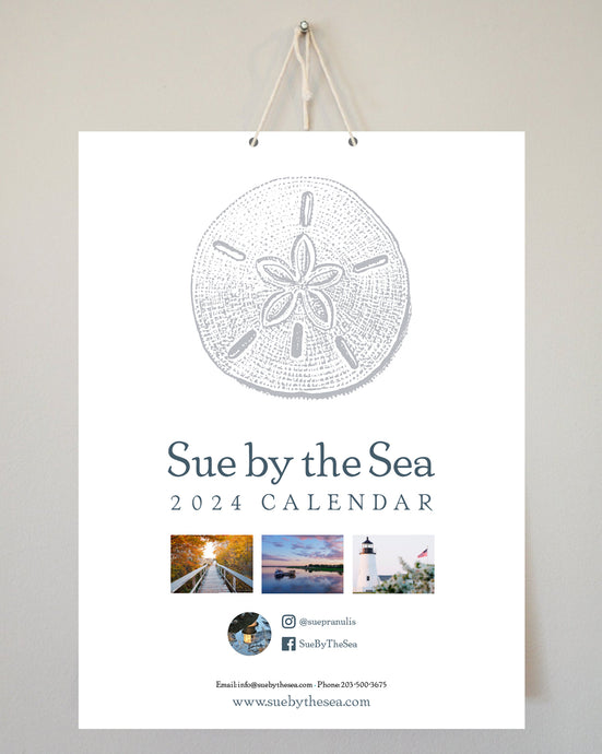 2024 Coastal New England Calendar with String