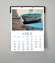 2026 Coastal New England Calendar with handcrafted hardwood hanger
