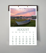 2026 Coastal New England Calendar with handcrafted hardwood hanger