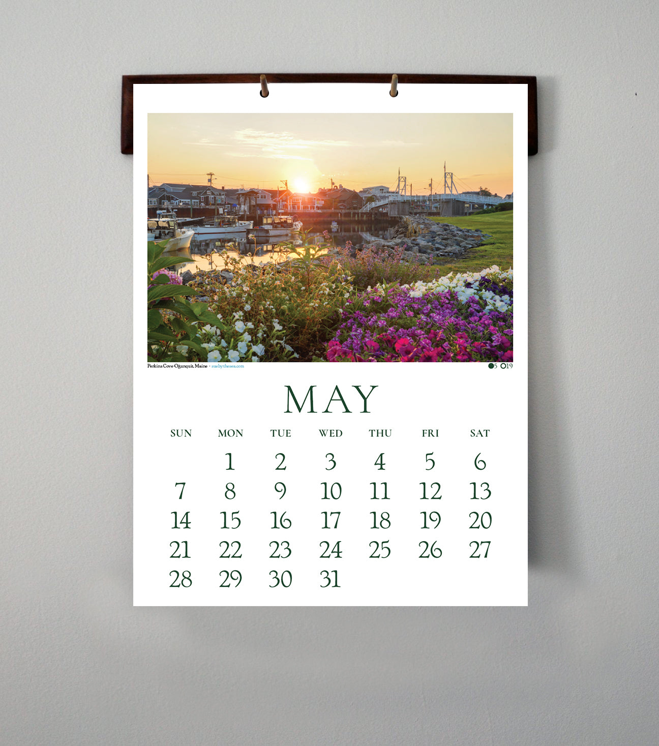 Handcrafted Hardwood Calendar Hanger – Sue by the Sea handcrafted-hardwood-calendar-hanger-sue-by-the-sea